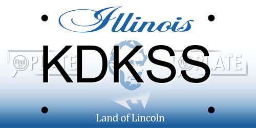 KDKSS Illinois License Plate