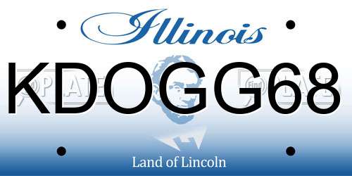 KDOGG68 Illinois License Plate