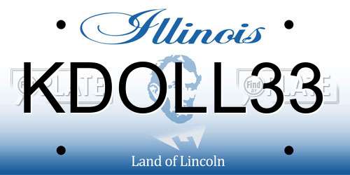 KDOLL33 Illinois License Plate