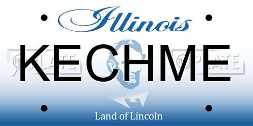 KECHME Illinois License Plate