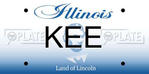 KEE Illinois License Plate