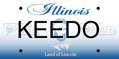 KEEDO Illinois License Plate
