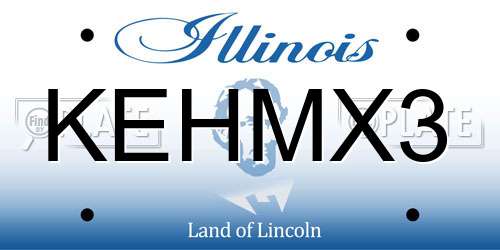 KEHMX3 Illinois License Plate