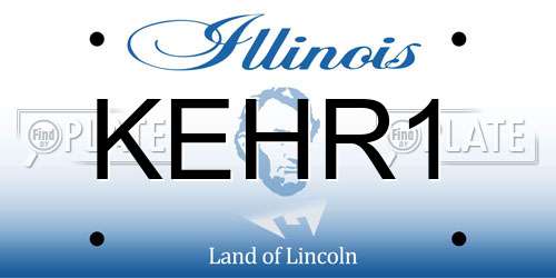KEHR1 Illinois License Plate