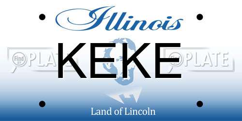 KEKE Illinois License Plate