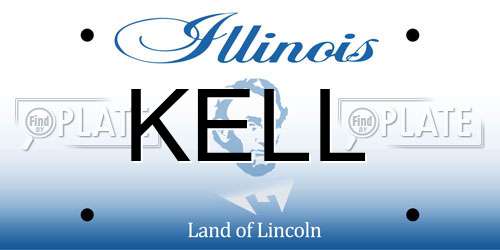 KELL Illinois License Plate