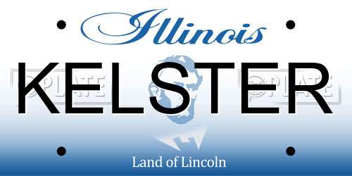 KELSTER Illinois License Plate