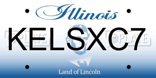 KELSXC7 Illinois License Plate
