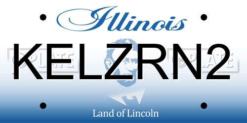 KELZRN2 Illinois License Plate