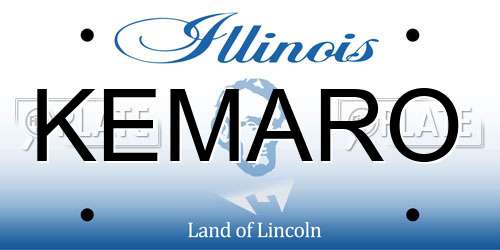 KEMARO Illinois License Plate