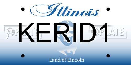 KERID1 Illinois License Plate