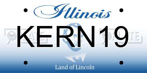 KERN19 Illinois License Plate