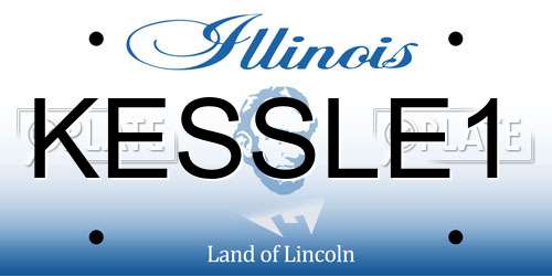 KESSLE1 Illinois License Plate