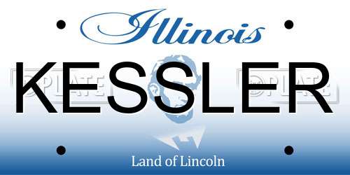KESSLER Illinois License Plate