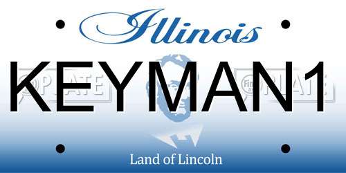 KEYMAN1 Illinois License Plate