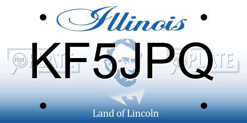 KF5JPQ Illinois License Plate