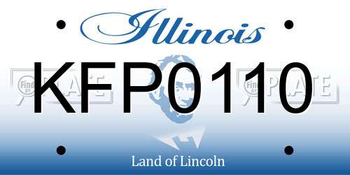 KFP0110 Illinois License Plate