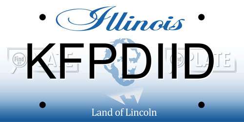 KFPDIID Illinois License Plate