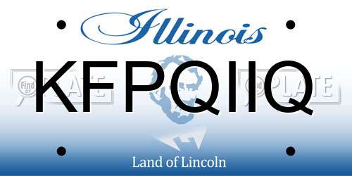 KFPQIIQ Illinois License Plate