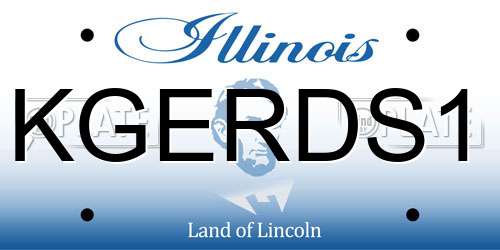 KGERDS1 Illinois License Plate