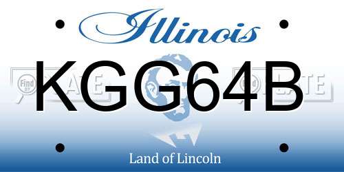 KGG64B Illinois License Plate