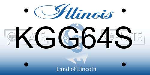 KGG64S Illinois License Plate