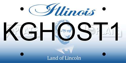 KGHOST1 Illinois License Plate