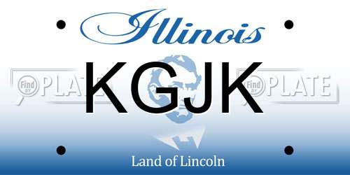 KGJK Illinois License Plate