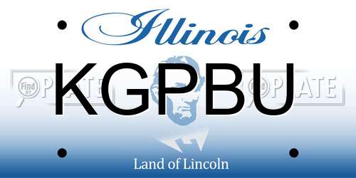 KGPBU Illinois License Plate