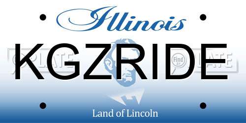 KGZRIDE Illinois License Plate