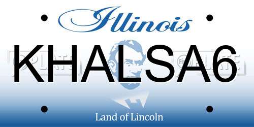 KHALSA6 Illinois License Plate