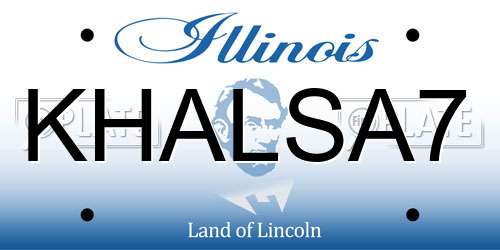 KHALSA7 Illinois License Plate