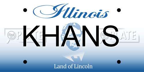 KHANS Illinois License Plate