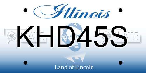 KHD45S Illinois License Plate