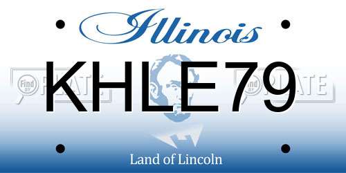KHLE79 Illinois License Plate