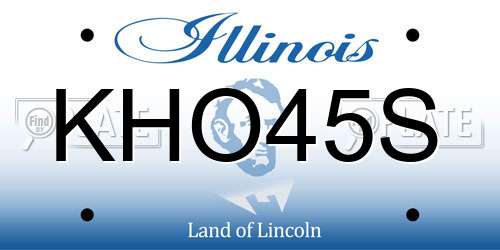 KHO45S Illinois License Plate