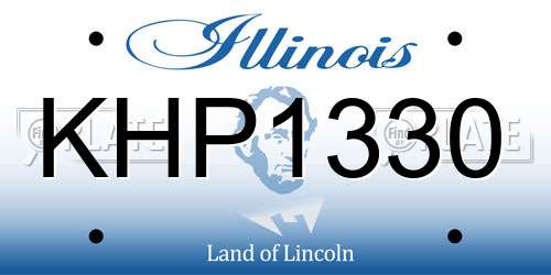 KHP1330 Illinois License Plate