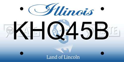 KHQ45B Illinois License Plate