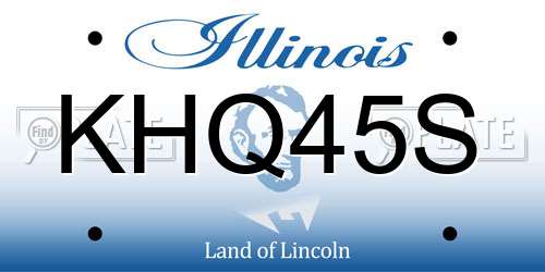 KHQ45S Illinois License Plate