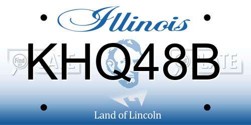 KHQ48B Illinois License Plate