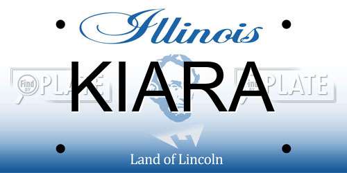KIARA Illinois License Plate