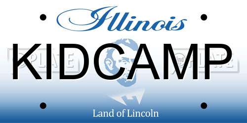 KIDCAMP Illinois License Plate