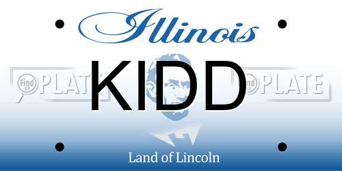 KIDD Illinois License Plate