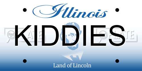 KIDDIES Illinois License Plate