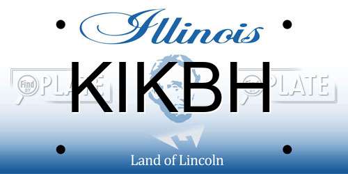 KIKBH Illinois License Plate