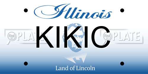 KIKIC Illinois License Plate