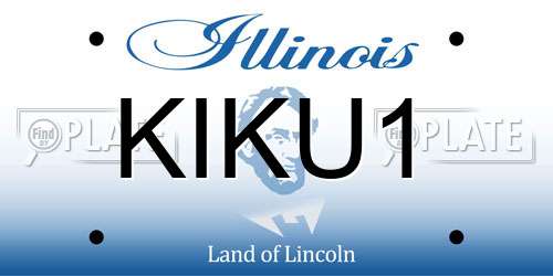 KIKU1 Illinois License Plate
