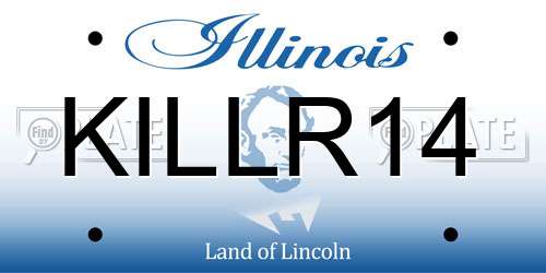 KILLR14 Illinois License Plate