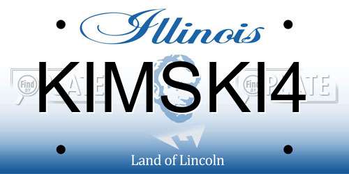 KIMSKI4 Illinois License Plate