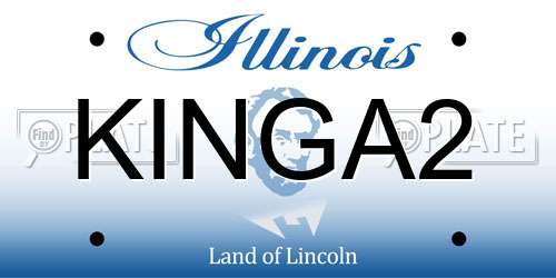 KINGA2 Illinois License Plate